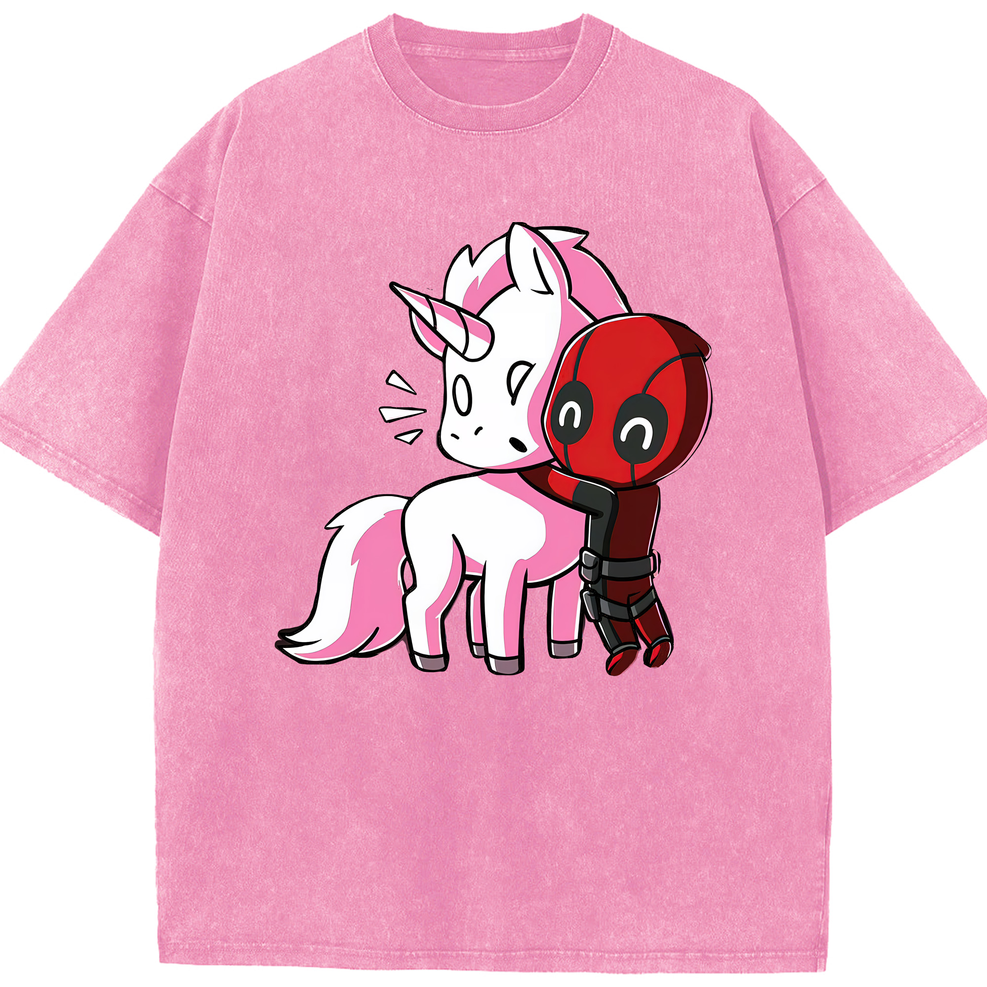 （画像用） Deadpool デッドプール 綿100% ヴィンテージ風 半袖Tシャツ（フロントプリント）